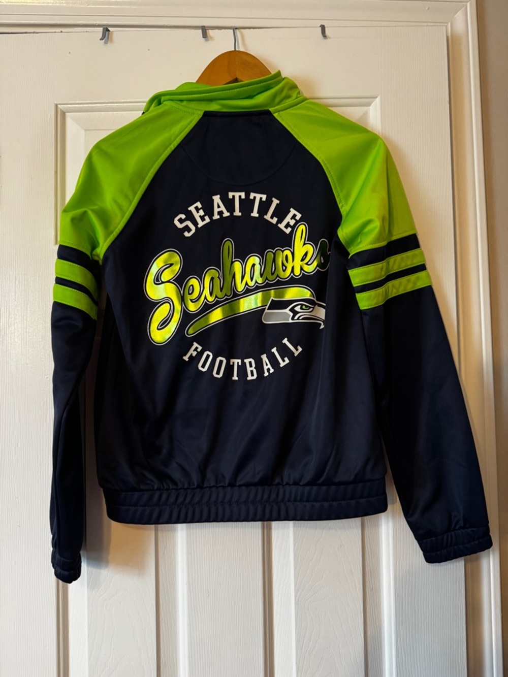 NFL Team Apparel Seattle Seahawks Full Zip Track Jacket Women’s Size Small 0582